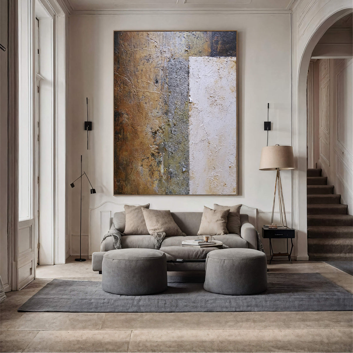 Wabi-Sabi Art | Textured Earth Divide
