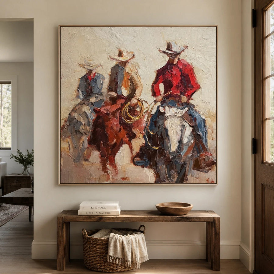 Vintage Americana Art | The Gathering of the Untamed Horizon