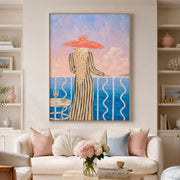 Vintage Americana Art | Terrace Wine Gaze