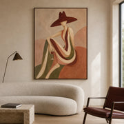 Vintage Americana Art | Terracotta Wine Reverie