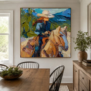 Vintage Americana Art | Brushstroke Rider
