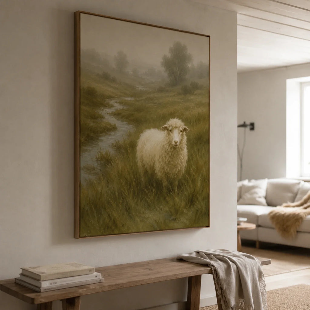 Vintage Americana Art | Valley Wool Ewe