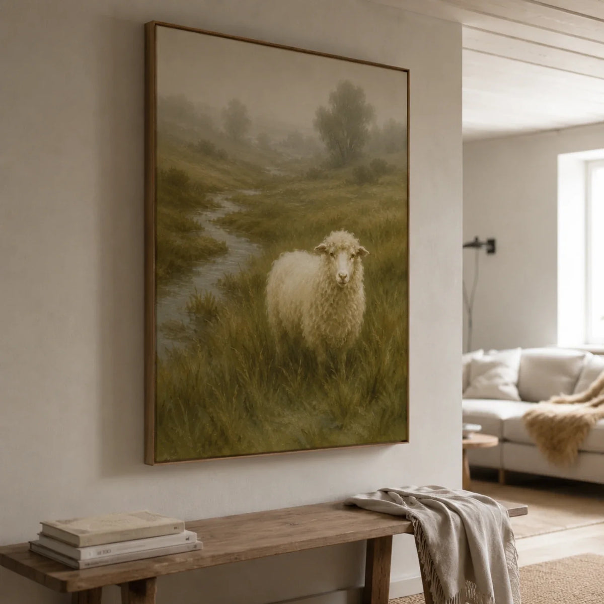Vintage Americana Art | Valley Wool Ewe