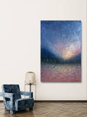 Wabi-Sabi Art | Dusk Cracked Horizon