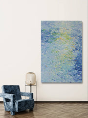 Impressionist Art | Aqua Swirl Glow