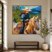 Vintage Americana Art | Brushstroke Rider