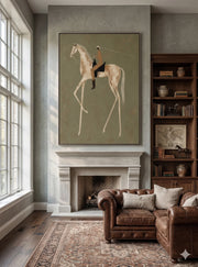 Vintage Americana Art | Pale Gallop