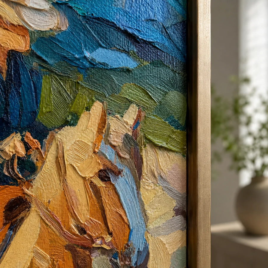 Vintage Americana Art | Brushstroke Rider