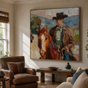 Vintage Americana Art | Western Rider