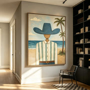 Vintage Americana Art | Coastal Cowboy Reverie