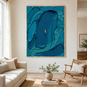 3D textured Art | The Weight of Blue