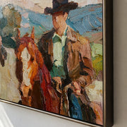 Vintage Americana Art | Western Rider