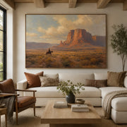 Vintage Americana Art | Beneath the Patience of Red Stone