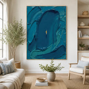 3D textured Art | The Weight of Blue
