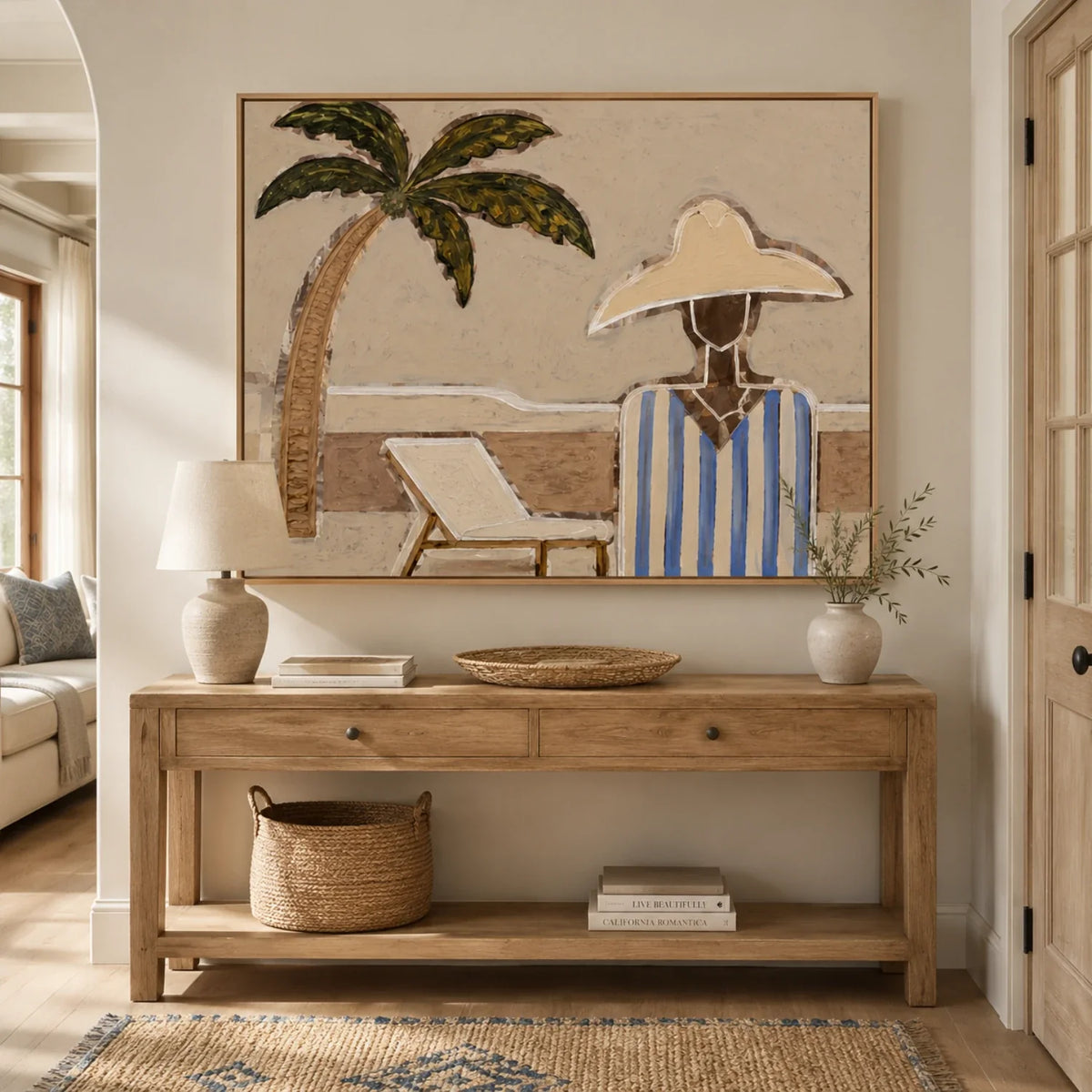 Vintage Americana Art | Palm Side Retreat