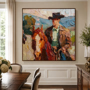 Vintage Americana Art | Western Rider