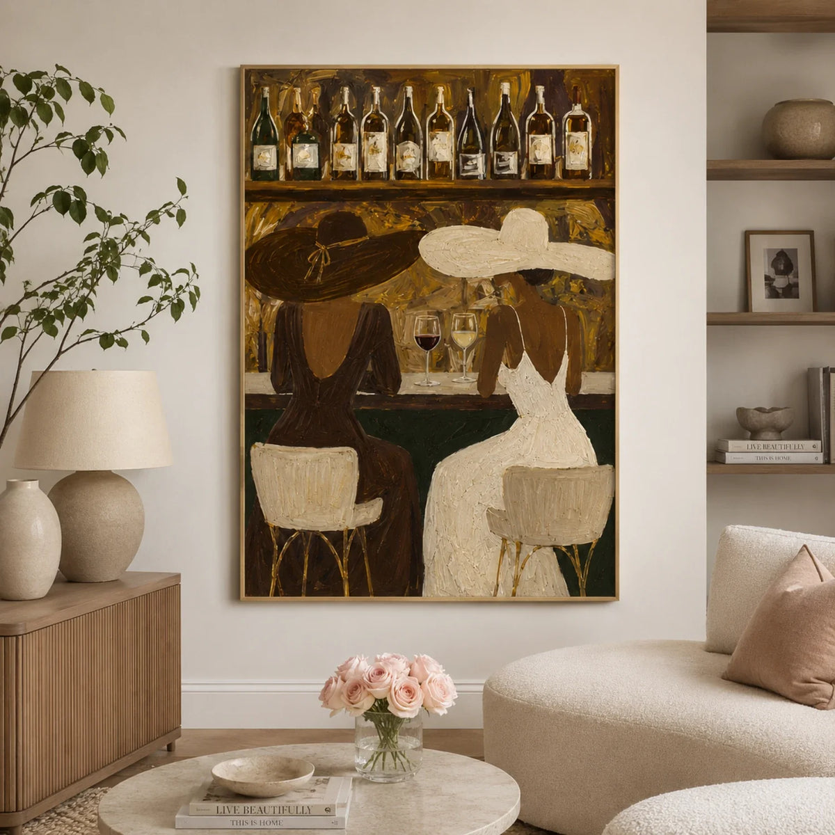 Vintage Americana Art | Bar Hat Duet
