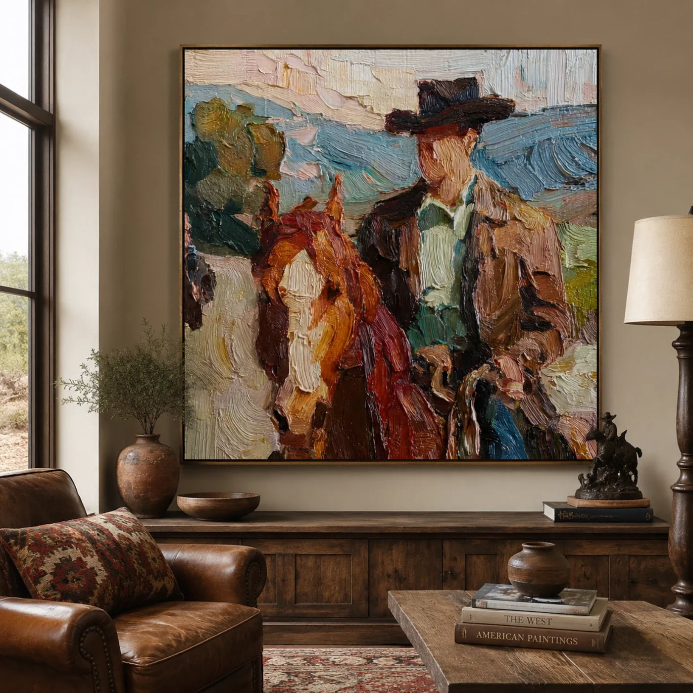 Vintage Americana Art | Western Rider