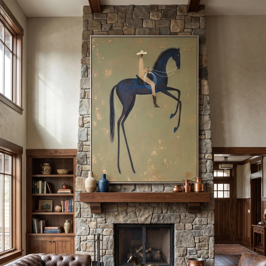 Vintage Americana Art | Midnight Poise