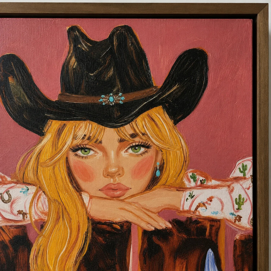 POP Art | Starry Cowgirl Portrait