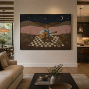 Vintage Americana Art | Songs Beneath the Desert Moon