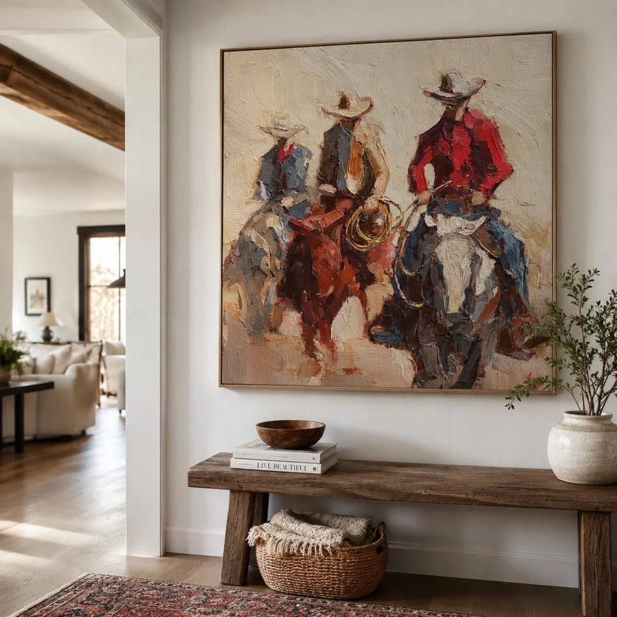 Vintage Americana Art | The Gathering of the Untamed Horizon