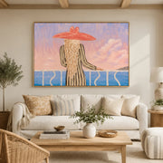 Vintage Americana Art | Blush Sea Gaze