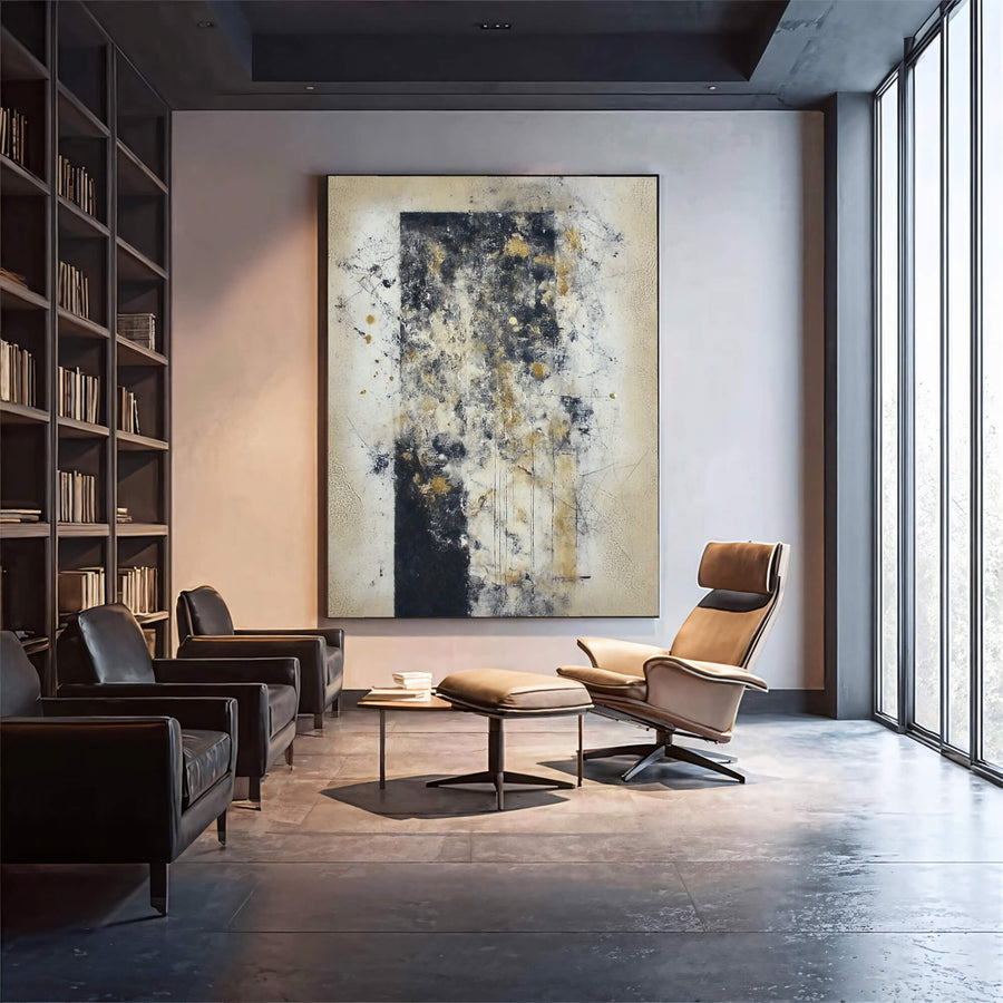 Contemporary Luxe Art | Gilded Faded Strata