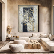 Contemporary Luxe Art | Gilded Faded Strata