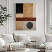 Wabi-Sabi Art | Textured Geometric Balance