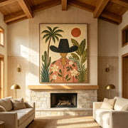 Vintage Americana Art | Palm And Western Wanderer