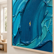 3D textured Art | The Weight of Blue