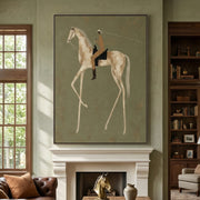 Vintage Americana Art | Pale Gallop