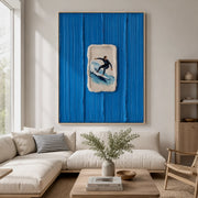 3D textured Art | Blue Aperture