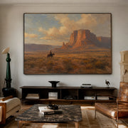 Vintage Americana Art | Beneath the Patience of Red Stone