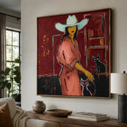 POP Art | Cowgirl & Cats