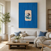 3D textured Art | Blue Aperture