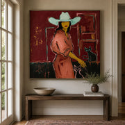 POP Art | Cowgirl & Cats
