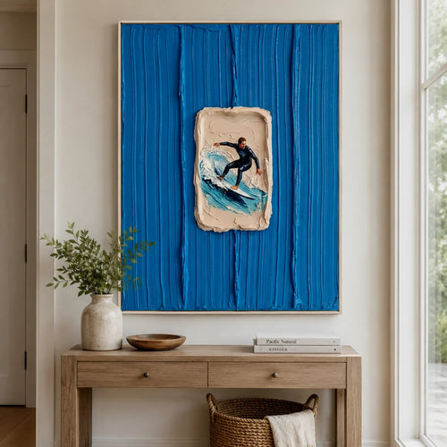 3D textured Art | Blue Aperture