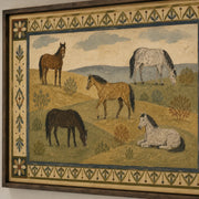 Vintage Americana Art |  Hilltop Horses
