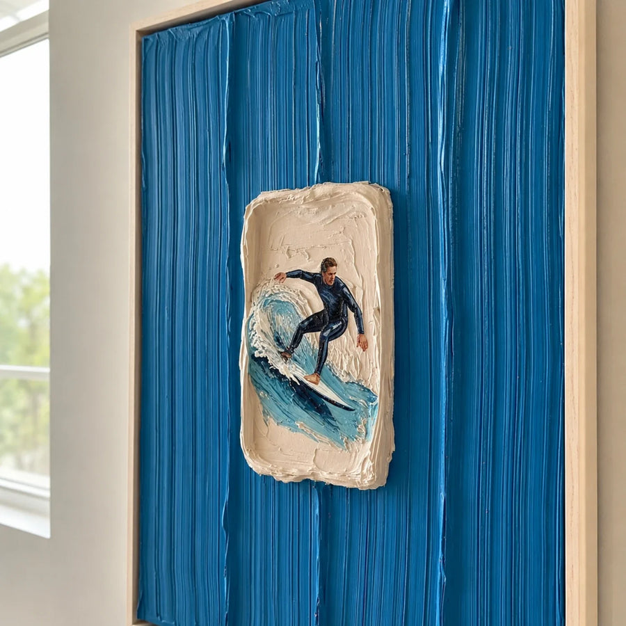 3D textured Art | Blue Aperture