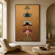 Vintage Americana Art | Vertical Whispers Of Strangers