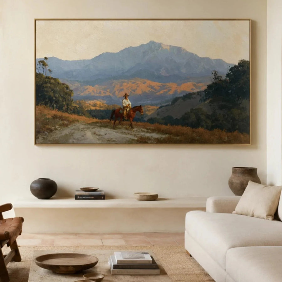 Vintage Americana Art | Valley Golden Glow