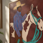 Vintage Americana Art | Horse & Herder