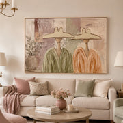 Vintage Americana Art | Neutral Hat Companions