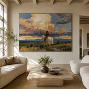 Vintage Americana Art | Frontier Golden Hour