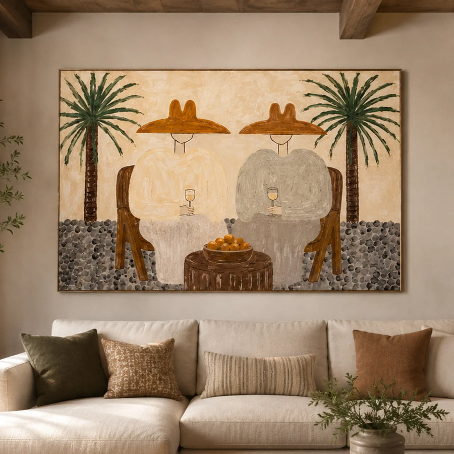 Vintage Americana Art | Palm Wine Companions