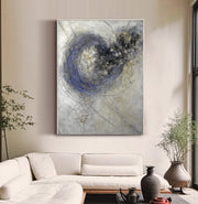 3D-Textured Art | Swirling Blue Core