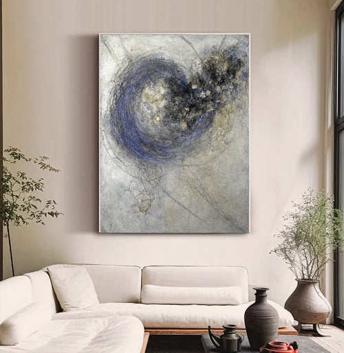 3D-Textured Art | Swirling Blue Core