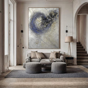 3D-Textured Art | Swirling Blue Core